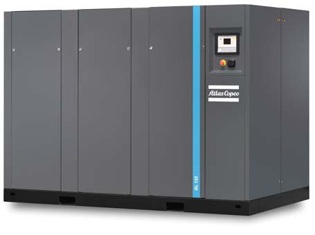 GA সিরিজের GA110VSD++-GA315VSD+ আটলাস স্ক্রু এয়ার কমপ্রেসারটিতে বুদ্ধিমান তেল ইনজেকশন প্রযুক্তি এবং IE4/IE5 মোটর
