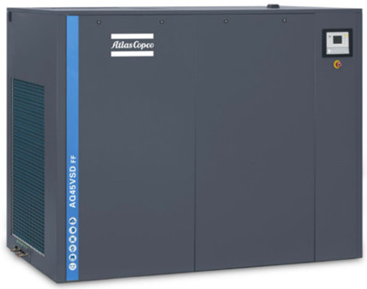 এয়ার কুলিং ডাইরেক্ট ড্রাইভ 45KW/60HP তেল মুক্ত স্ক্রু এয়ার কম্প্রেসার AQ45VSD 0 পিপিএম তেল সামগ্রী সহ