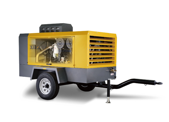 পোর্টেবল কম্প্রেসার XAVS206C 2000kg ক্যাপাসিটি গোলমাল স্তর 80±3 ডিবি এ এবং 1x11/2 'এজাহাজ ভালভ ভারী দায়িত্ব নকশা