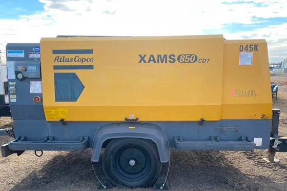 হলুদ 195 কিলোওয়াট পোর্টেবল কম্প্রেসার XAMS850Cd পোর্টেবল ডিজাইন সহ