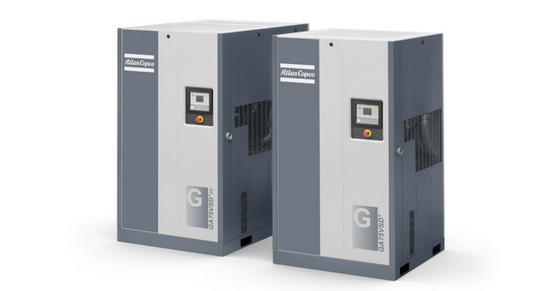 75kW আটলাস স্ক্রু এয়ার কম্প্রেসার GA সিরিজ GA 75 73dB ((A) গোলমালের মাত্রা ISO 8573-1