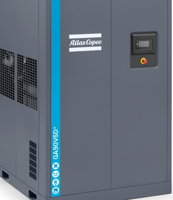 আটলাস স্ক্রু এয়ার কম্প্রেসার GA75VSD+ FF 75kw অন্তর্নির্মিত ড্রায়ার