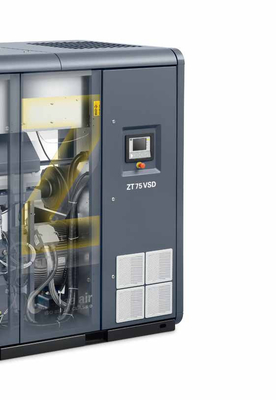 ZT18-55VSD তেল মুক্ত আটলাস স্ক্রু এয়ার কম্প্রেসার এয়ার কুলিং 50~60Hz 10.5m3/min
